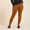 KIMJALY Leggings Mallas Yoga Suave Técnicos Ecodiseñados Mujer Camel -Fitness cardio Ventas leggings mallas yoga suave tecnicos ecodiseados mujer camel
