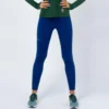 THE RUNNING REPUBLIC Leggings Running Largos De Poliéster Reciclado Para Mujer TRR Azul Eléctrico -Fitness cardio Ventas leggings running largos de poliester reciclado para mujer trr azul electrico 5