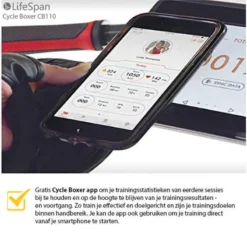 LifeSpan Fitness Bicicleta Estática Bicicleta De Boxeo CB110 -Fitness cardio Ventas lifespan fitness bicicleta estatica bicicleta de boxeo cb110 2