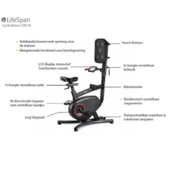 LifeSpan Fitness Bicicleta Estática Bicicleta De Boxeo CB110 -Fitness cardio Ventas lifespan fitness bicicleta estatica bicicleta de boxeo cb110 4
