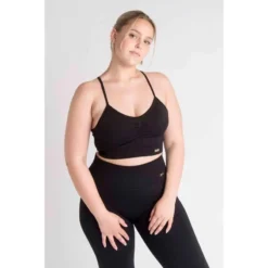 AESTHETIC WOLF LOEWI Scrunch Seamless Sujetador Deportivo Fitness - Mujer - Negro