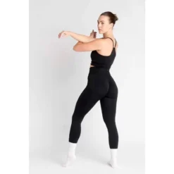 AESTHETIC WOLF LOEWI Scrunch Seamless Sujetador Deportivo Fitness - Mujer - Negro -Fitness cardio Ventas loewi scrunch seamless sujetador deportivo fitness mujer negro 3