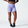 Domyos Mallas Ciclistas Fitness 500 Mujer Violeta Estampado -Fitness cardio Ventas mallas ciclistas fitness 500 mujer violeta estampado