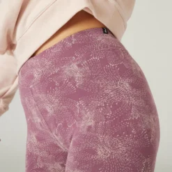 Mallas Fitness Algodón Fit+ Mujer Domyos Púrpura 11 Mallas Fitness Algodón Fit+ Mujer Domyos Púrpura -Fitness cardio Ventas mallas fitness algodon fit mujer domyos purpura 3