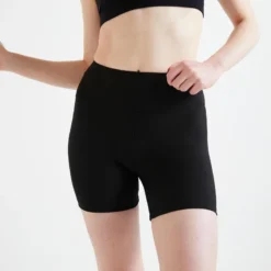 Mallas Short Fitness Vientre Plano Mujer Domyos Negro -Fitness cardio Ventas mallas short fitness vientre plano mujer domyos negro 3