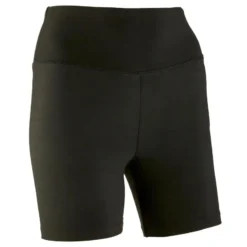 Mallas Short Fitness Vientre Plano Mujer Domyos Negro -Fitness cardio Ventas mallas short fitness vientre plano mujer domyos negro 4