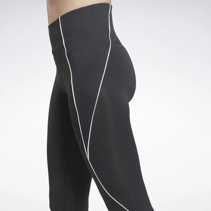 Reebok Mallas Workout Ready Ribbed High-Rise 7 Reebok Mallas Workout Ready Ribbed High-Rise - Imagen 5