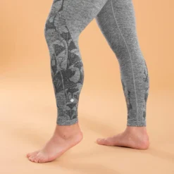 Mallas Yoga Estampado Ginko Mujer Kimjaly Dyn Gris -Fitness cardio Ventas mallas yoga estampado ginko mujer kimjaly dyn gris 1