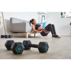 Mancuerna 7,5 Kg Hexagonal Dumbbell Musculación Cross Training Corength 9 Mancuerna 7,5 Kg Hexagonal Dumbbell Musculación Cross Training Corength -Fitness cardio Ventas mancuerna 75 kg hexagonal dumbbell musculacion cross training corength 3