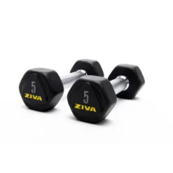 Mancuerna Hexagonal De Acero ZIVA Performance 5 Kg -Fitness cardio Ventas mancuerna hexagonal de acero ziva performance 5 kg 1