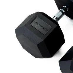 BODYTONE Mancuernas De Goma Hexagonales Profesionales 12Kg -Fitness cardio Ventas mancuernas de goma hexagonales profesionales 12kg 3