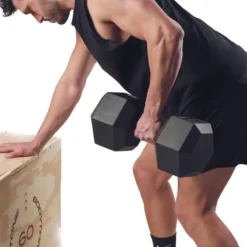 BODYTONE Mancuernas De Goma Hexagonales Profesionales 32Kg -Fitness cardio Ventas mancuernas de goma hexagonales profesionales 32kg 3