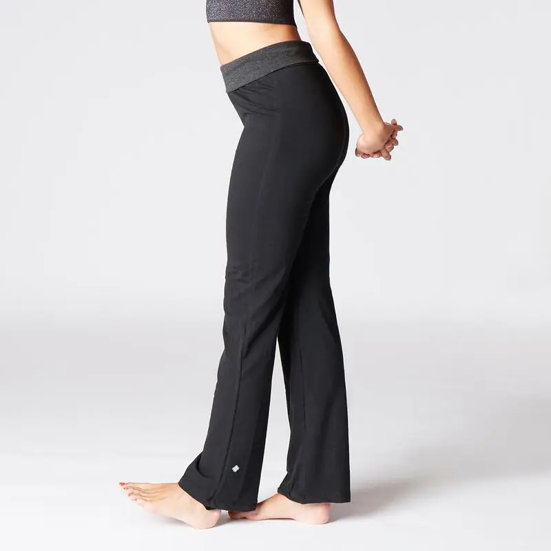 KIMJALY Pantalon Chandal Corte Recto Anchos Fitness Y Yoga Para Mujer Negro 6 KIMJALY Pantalon Chandal Corte Recto Anchos Fitness Y Yoga Para Mujer Negro - Imagen 4