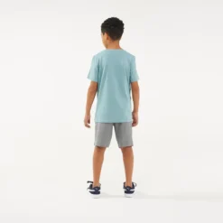 Pantalón Chandal Corto Puma Gimnasia Niño Y Niña Básico Gris -Fitness cardio Ventas pantalon chandal corto puma gimnasia nio y nia basico gris 1