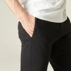 Pantalón Chándal Fitness Algodón Recto Hombre Domyos 120 Negro -Fitness cardio Ventas pantalon chandal fitness algodon recto hombre domyos 120 negro 3