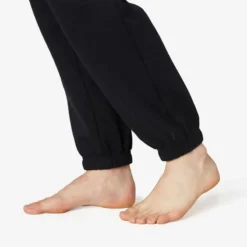 Pantalón Chándal Fitness Felpa Recto Hombre Domyos 500 Negro -Fitness cardio Ventas pantalon chandal fitness felpa recto hombre domyos 500 negro 4
