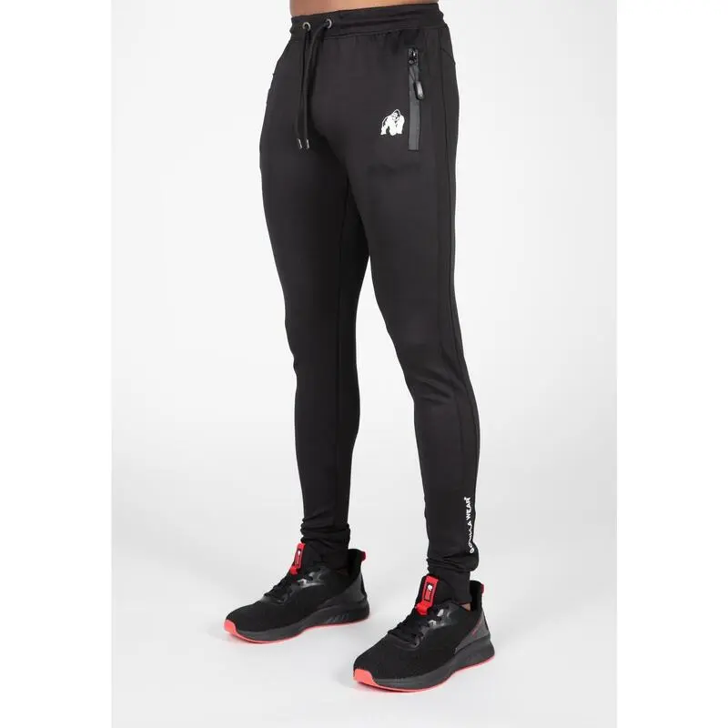 Pantalón Chándal Fitness Largo Hombre GORILLA WEAR Sullivan Negro 3 Pantalón Chándal Fitness Largo Hombre GORILLA WEAR Sullivan Negro