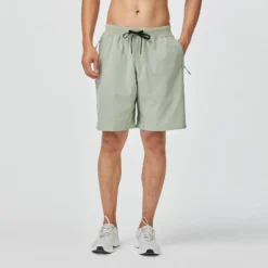 Pantalón Corto Chándal Short Hombre Domyos 500 Verde -Fitness cardio Ventas pantalon corto chandal short hombre domyos 500 verde 3