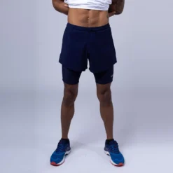 THE RUNNING REPUBLIC Pantalón Corto De Running De Poliéster Reciclado Para Hombre Negro TRR -Fitness cardio Ventas pantalon corto de running de poliester reciclado para hombre azul trr