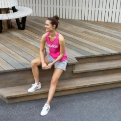 Pantalón Corto Fitness Adidas Mujer Gris -Fitness cardio Ventas pantalon corto fitness adidas mujer gris 3