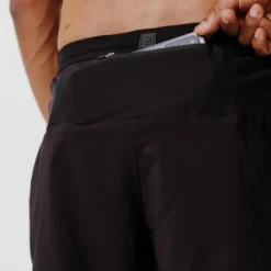 Kalenji Pantalón Corto Running Transpirable 2 En 1 Hombre - Dry 550 Negro -Fitness cardio Ventas pantalon corto running transpirable 2 en 1 hombre dry 550 negro 4
