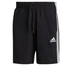 Pantalón Corto Short Adidas Hombre Fitness 3 Rayas Negro -Fitness cardio Ventas pantalon corto short adidas hombre fitness 3 rayas negro 4