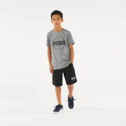 Pantalón Corto Short Puma Gimnasia Niño Y Niña Negro -Fitness cardio Ventas pantalon corto short puma gimnasia nio y nia negro 2