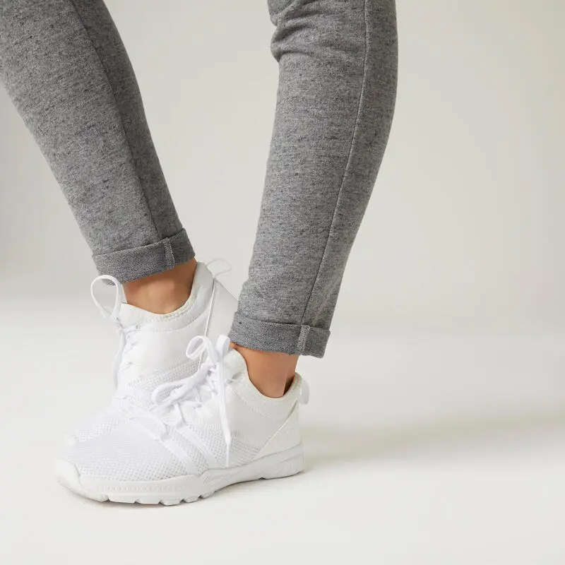 Pantalón Jogger De Fitness Domyos 500 De Mujer Gris Ajustado 7 Pantalón Jogger De Fitness Domyos 500 De Mujer Gris Ajustado - Imagen 5