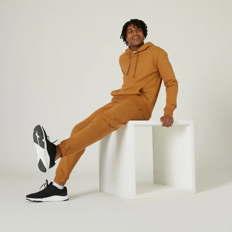 Domyos Pantalón Jogger Fitness 500 Essential Hombre Marrón Avellana 7 Domyos Pantalón Jogger Fitness 500 Essential Hombre Marrón Avellana - Imagen 5