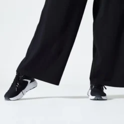 Domyos Pantalón Jogger Fitness 520 Mujer Negro Flare 11 Domyos Pantalón Jogger Fitness 520 Mujer Negro Flare -Fitness cardio Ventas pantalon jogger fitness 520 mujer negro flare 4