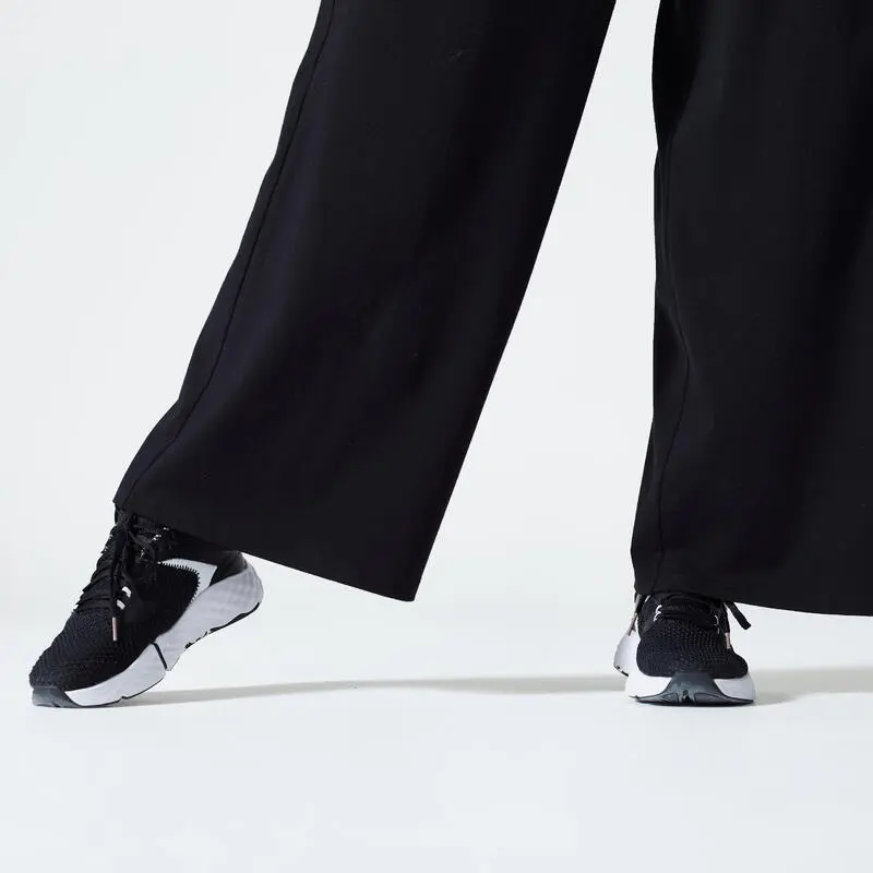 Domyos Pantalón Jogger Fitness 520 Mujer Negro Flare 7 Domyos Pantalón Jogger Fitness 520 Mujer Negro Flare - Imagen 5