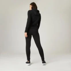 Pantalón Jogger Fitness Ajustado De Algodón Con Bolsillos Mujer Domyos 520 Negro 9 Pantalón Jogger Fitness Ajustado De Algodón Con Bolsillos Mujer Domyos 520 Negro -Fitness cardio Ventas pantalon jogger fitness ajustado de algodon con bolsillos mujer domyos 520 negro 1