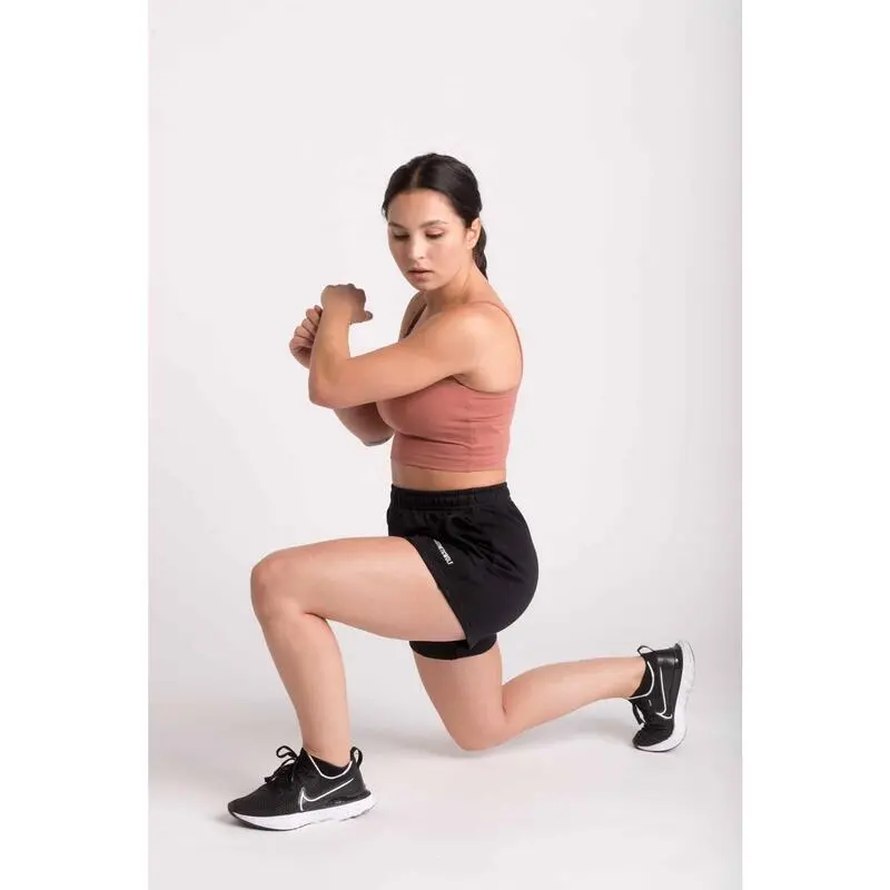 AESTHETIC WOLF Pantalones Cortos Ajustados - Terry Francés Negro 4 AESTHETIC WOLF Pantalones Cortos Ajustados - Terry Francés Negro - Imagen 2