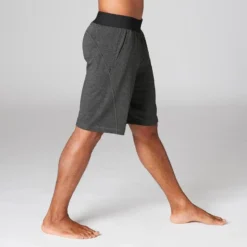 KIMJALY PANTALONES CORTOS HOMBRE SHORT COMFORT YOGA ECOFRIENDLY GRIS -Fitness cardio Ventas pantalones cortos hombre short comfort yoga ecofriendly gris 3