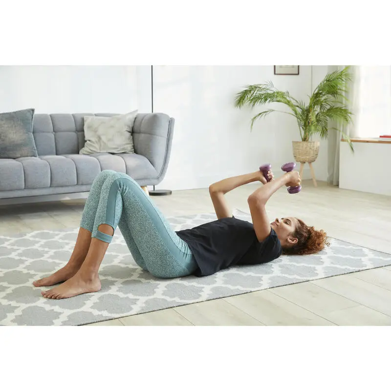 Domyos Pesas 2 X 1,5 Kg De Vinilo Fitness Gimnasia En Casa Pilates Nyamba Violeta 5 Domyos Pesas 2 X 1,5 Kg De Vinilo Fitness Gimnasia En Casa Pilates Nyamba Violeta - Imagen 3