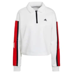 ADIDAS Polo Essentials Pinstripe Block Fleece Rugby