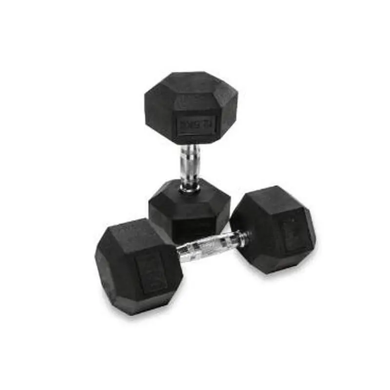 VIMAS SPORT Set 2 Ud. Mancuerna Hexagonal Goma 5 Kg 5 VIMAS SPORT Set 2 Ud. Mancuerna Hexagonal Goma 5 Kg - Imagen 3