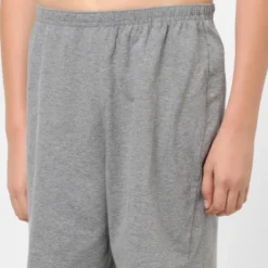 Domyos Short Niños Algodón - Básico Gris -Fitness cardio Ventas short nios algodon basico gris 3