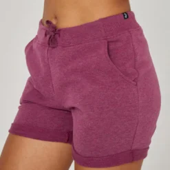 Domyos Short Pantalon Corto Fitness Algodón Con Bolsillos Mujer Violeta 11 Domyos Short Pantalon Corto Fitness Algodón Con Bolsillos Mujer Violeta -Fitness cardio Ventas short pantalon corto fitness algodon con bolsillos mujer violeta 3