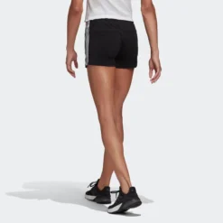 Short Pantalón Corto Fitness Mujer Adidas 3 Rayas Negro -Fitness cardio Ventas short pantalon corto fitness mujer adidas 3 rayas negro 2