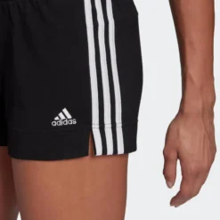 Short Pantalón Corto Fitness Mujer Adidas 3 Rayas Negro -Fitness cardio Ventas short pantalon corto fitness mujer adidas 3 rayas negro 3