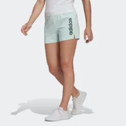 Short Pantalón Corto Fitness Mujer Adidas Linear Verde
