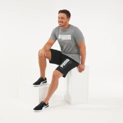 SHORT PUMA FITNESS ALGODÓN NEGRO - HOMBRE -Fitness cardio Ventas short puma fitness algodon negro hombre 2