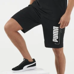 SHORT PUMA FITNESS ALGODÓN NEGRO - HOMBRE -Fitness cardio Ventas short puma fitness algodon negro hombre 3
