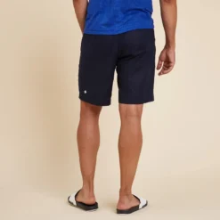 KIMJALY SHORT YOGA HOMBRE TELA LINO Y ALGODÓN AZUL ÍNDIGO -Fitness cardio Ventas short yoga hombre tela lino y algodon azul indigo 3