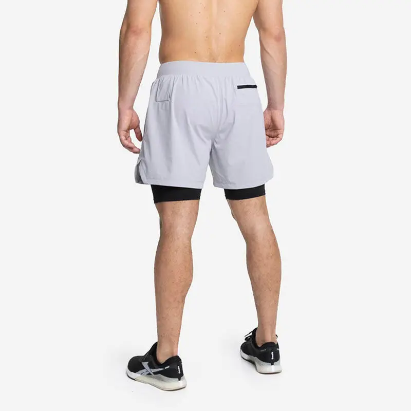 PICSIL Shorts Con Malla Compresión 2 En 1 Hombre Premium 0.1 - XL - Gris Perla 5 PICSIL Shorts Con Malla Compresión 2 En 1 Hombre Premium 0.1 - XL - Gris Perla - Imagen 3