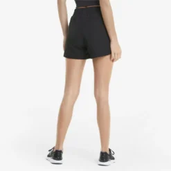 Shorts De Tejido Plano Active Mujer PUMA Negro -Fitness cardio Ventas shorts de tejido plano active mujer puma negro 2