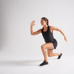 Shorts Fitness 2 En 1 Antirozaduras Mujer Domyos Negro -Fitness cardio Ventas shorts fitness 2 en 1 antirozaduras mujer domyos negro 4