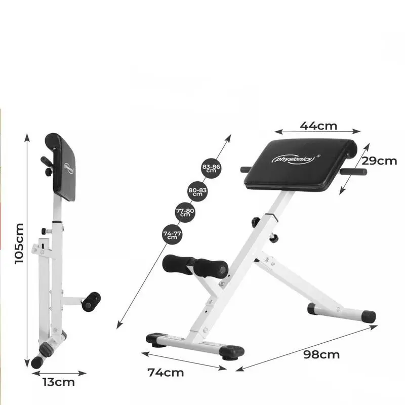 OZIO FITNESS Silla Romana Banco Abdominal Y Espalda Multifuncional Fitness Regulable Plegable 4 OZIO FITNESS Silla Romana Banco Abdominal Y Espalda Multifuncional Fitness Regulable Plegable - Imagen 2