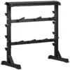 Soporte Para Barras Mancuernas Y Pesas HOMCOM 100x55x102 Cm Negro -Fitness cardio Ventas soporte para barras mancuernas y pesas homcom 100x55x102 cm negro